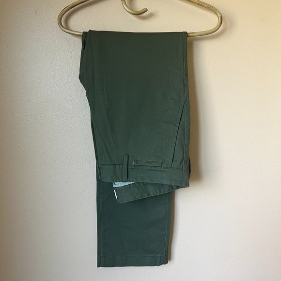 Goodfellow Hennepin Chino Slim Green Mens 33W x 30L - Picture 1 of 5